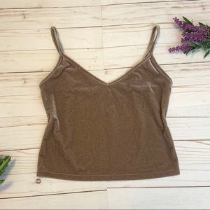 F21 velvet tank top
